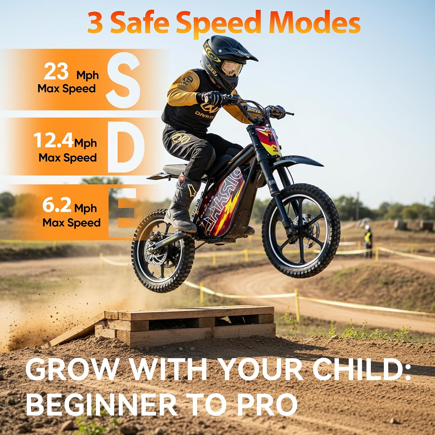 eAhora S4 Electric Dirt Bike for Kids 5-14,Peak 1200W Electric Motorcycle - Up to 26.8 Mph, 48V 10.4AH Battery 37 Miles Long-Range, Full Suspension Disc Brake,3-Speed Off-Road Dirtbike for Boys Girls