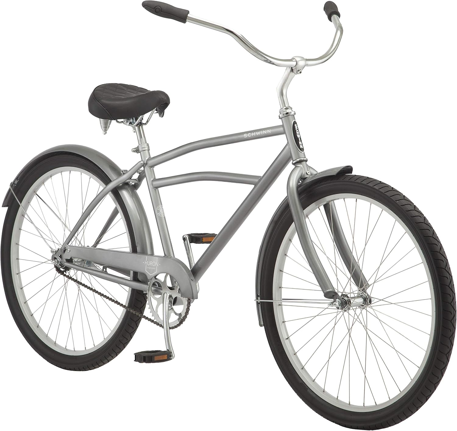 Schwinn Cruiser Bike, 26 Inch Bike for Women and Men, Beach Cruiser Bicycle, Linear Pull Brakes, Comfortable Padded Seat, Upright Riding Position, Adult Bicycle