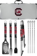 NCAA Siskiyou Sports Fan Shop South Carolina Fighting Gamecocks Steel Tailgater BBQ Set w/Case 8 piece Gray