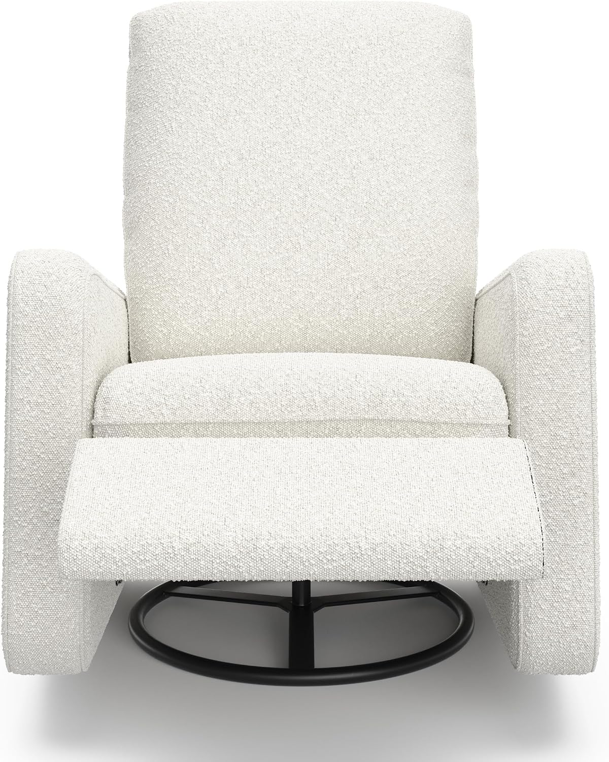 Graco Teddi Power Recliner Swivel Glider, Electronic Power Recline, Oeko-TEX 100 Certified, USB-A & USB-C Charger, Premium Cushioning & Comfort – (Ivory Boucle)