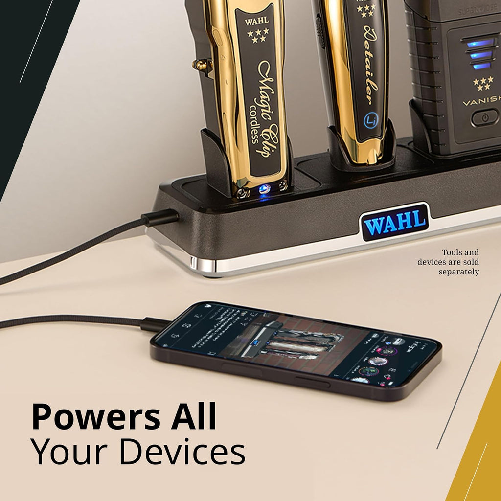 Wahl Professional Power Station for Barbers and Stylists, High-Performance Multi-Tool Charging Station