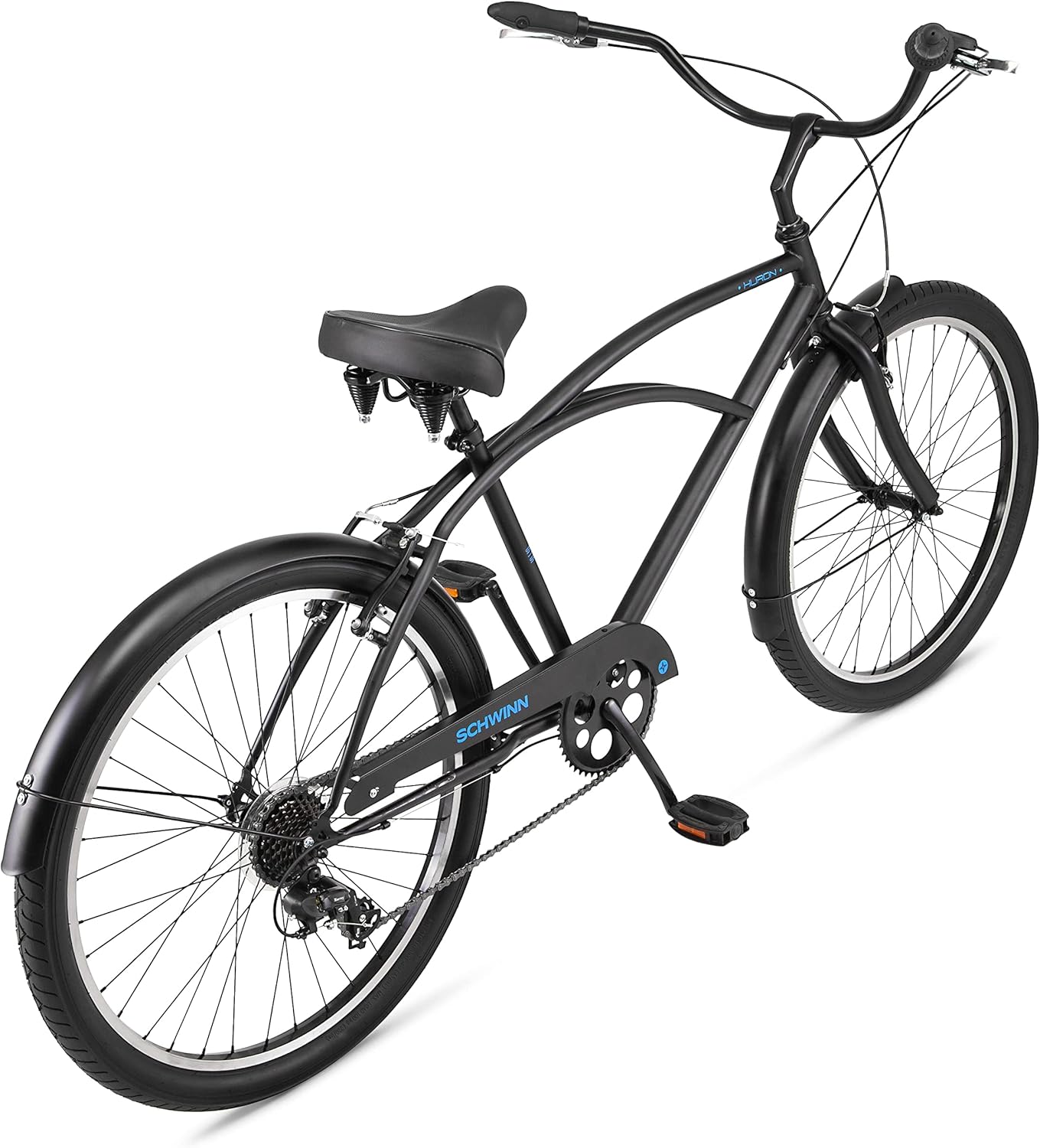 Schwinn Cruiser Bike, 26 Inch Bike for Women and Men, Beach Cruiser Bicycle, Linear Pull Brakes, Comfortable Padded Seat, Upright Riding Position, Adult Bicycle