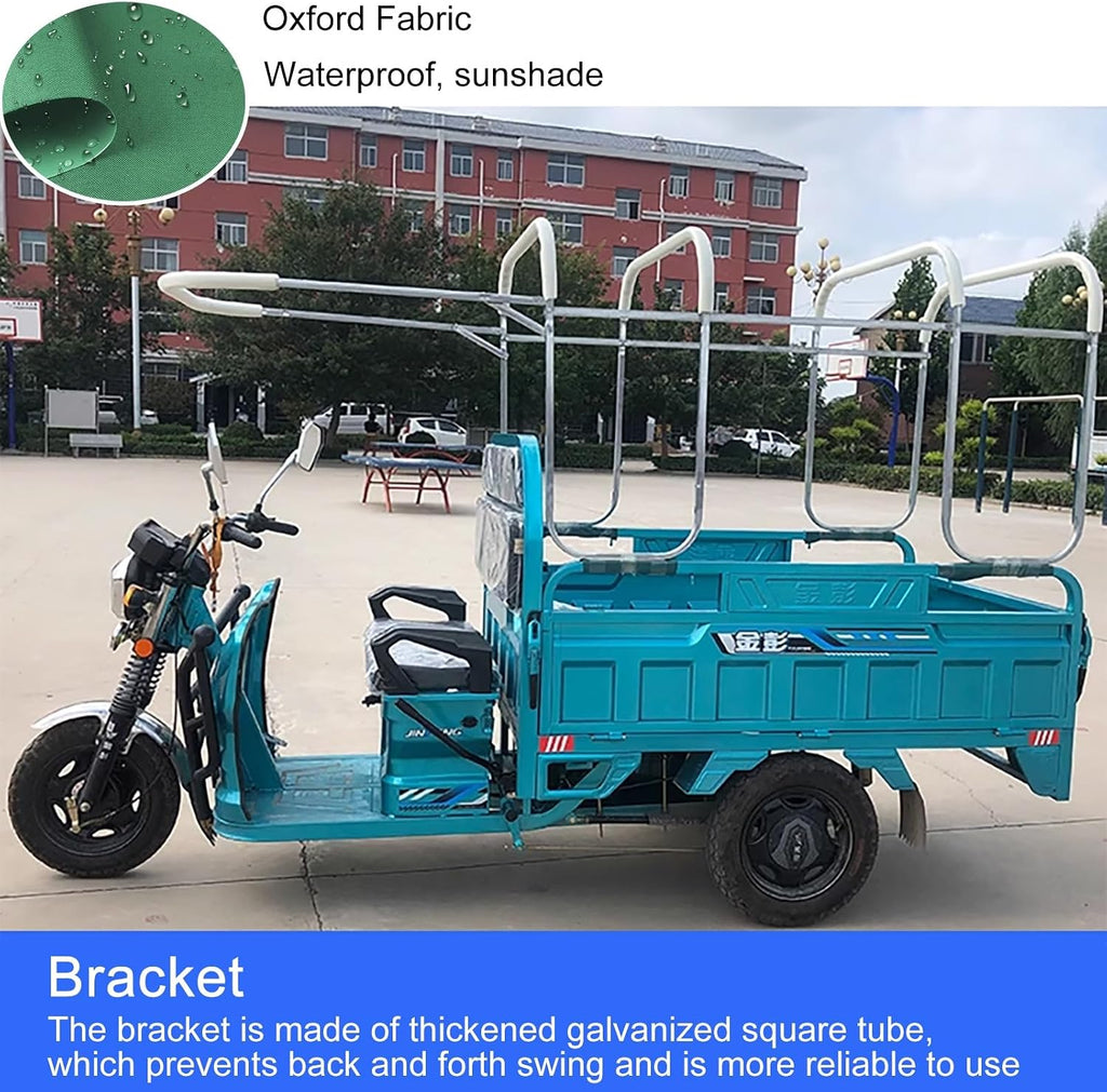 Electric Tricycle Canopy, Waterproof Cover for Adult 3-Wheel Bike, Easy Entry and Exit, Simple Installation, 150cm x 105cm