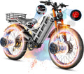 eAhora 2026 Romeo Pro 3/2 50-46Mph Electric Bike for Adults 5600W/4000W/2500W Dual Motor Ebike 60V/80Ah 52V/70Ah Long Range Fat Tire Full Suspension Electric Mountain Bicycle