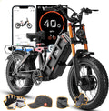 2026 eAhora Juliet Pro 2 Electric Bike for Adults, Peak 5400W Dual Motor, 43Mph, 60V 70Ah Battery for 220 Miles Range, 20' Fat Tires, APP, Commuting & Delivery