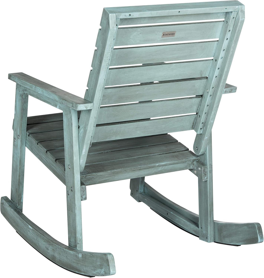 SAFAVIEH Outdoor Collection Alexei Ash Grey Rocking Chair