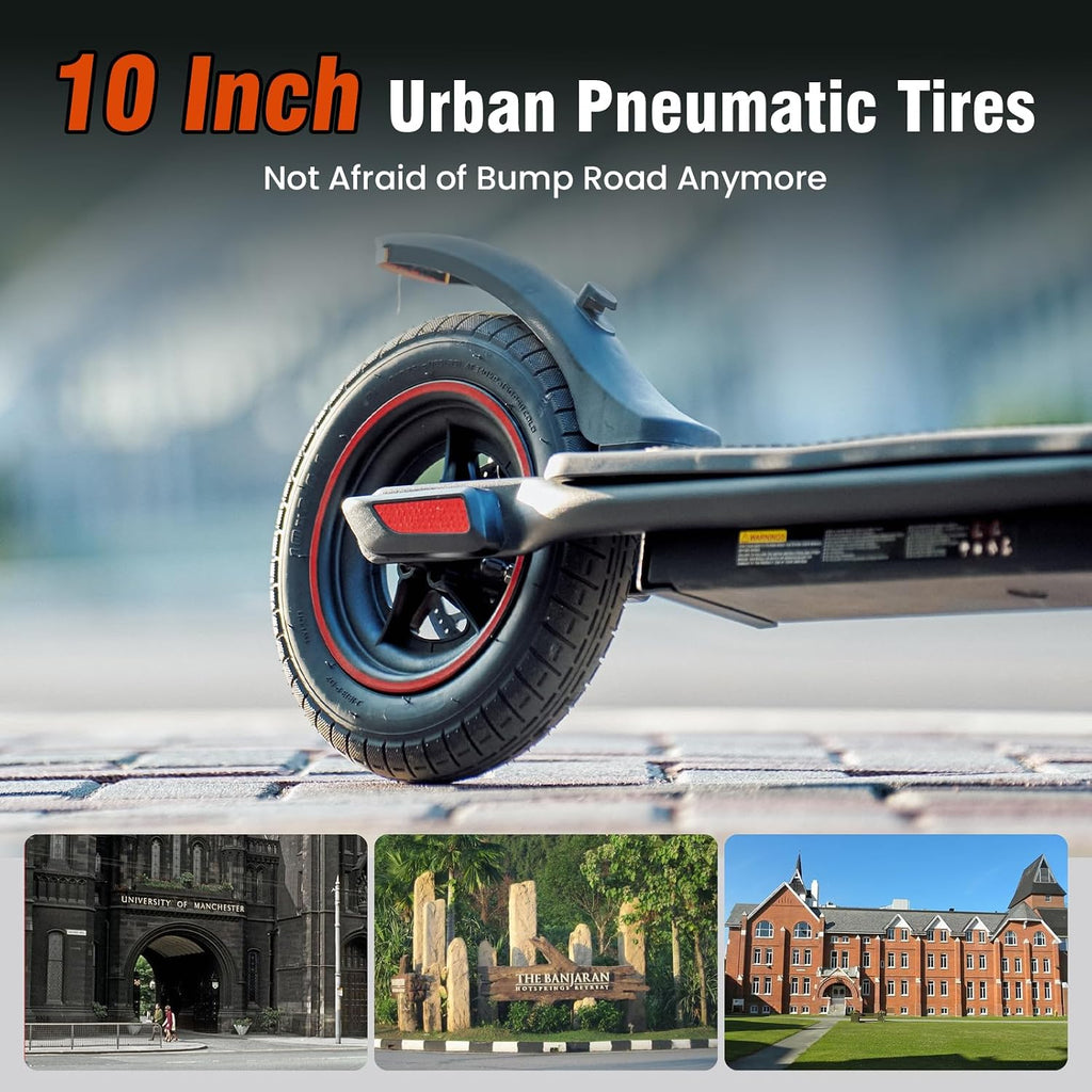 iScooter Electric Scooter Adults & Big Kids, Cruise Control, Dual Braking System, Smart App, Foldable Electric Scooter for Commuting & Campus Use