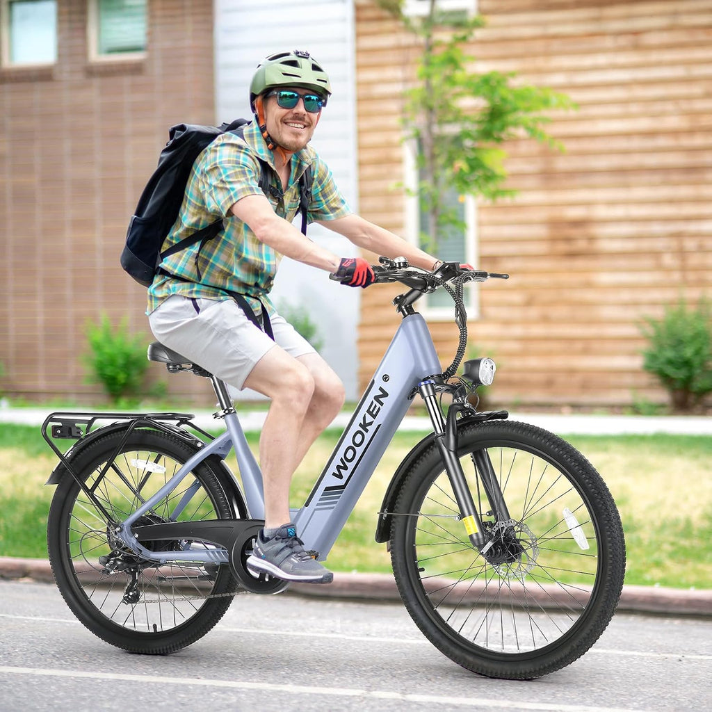 Wooken Gale 1500W Electric Bike 26' x 4.0 Fat Tire Electric Bike, EBike for Adults with 48V 720WH Removable Battery, Up to 60Miles Ebikes,7 Speed,SGS Certified to UL2849
