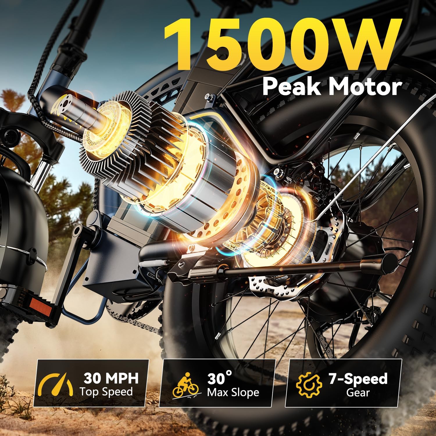 1000W Folding Electric Bike,48V 20AH Removable Battery E Bike,80 Miles Max Range Electric Bike for Adults,20' Fat Tire Foldable ebike,Adult Electric Bicycle for Commute Beach Snow
