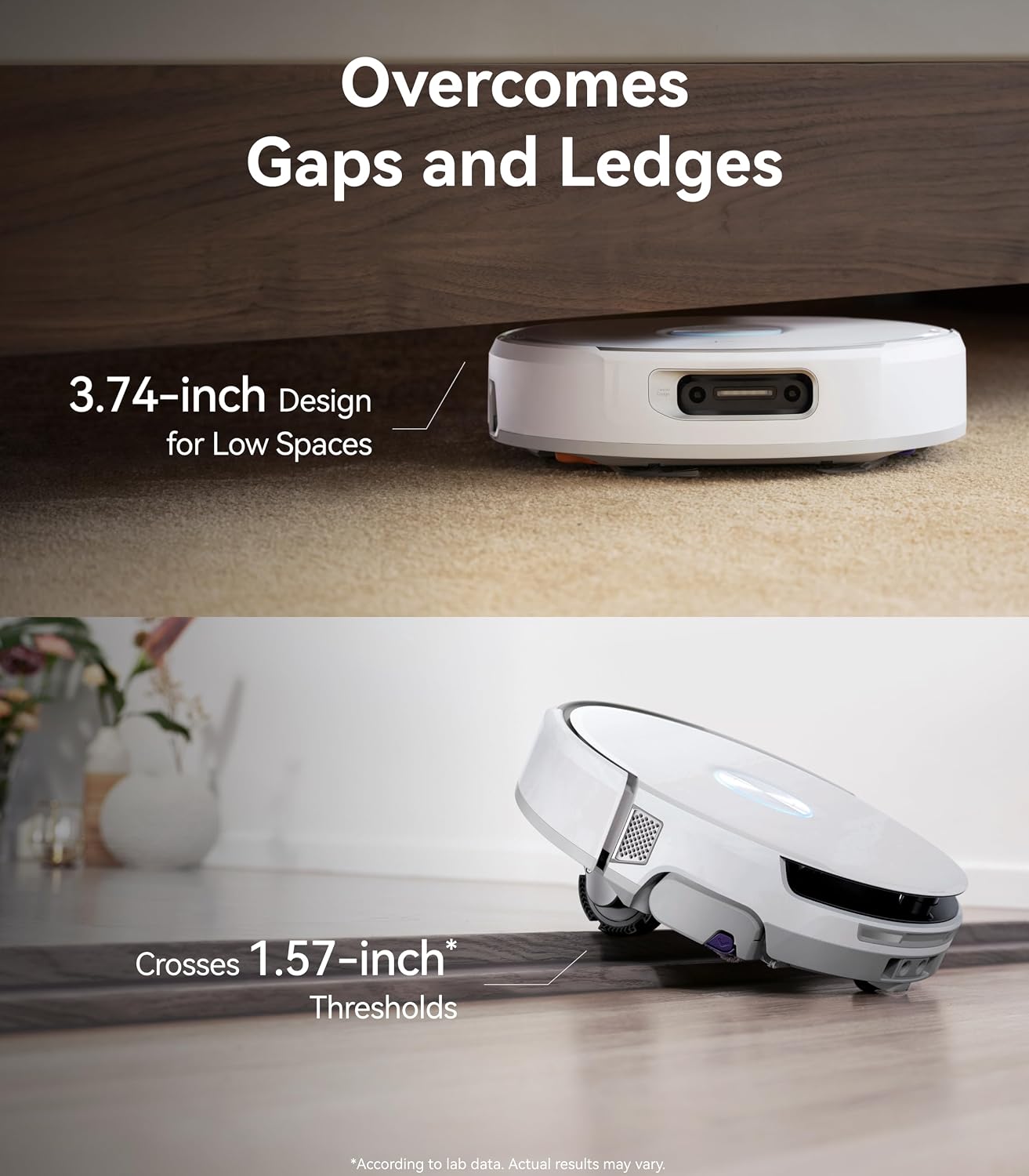 NARWAL Flow Robot Vacuum and Mop Combo, FlowWash Real-Time Self-Cleaning Track Mop, 22,000 Pa Suction, Dual-Camera AI Obstacle Avoidance, Carpet & Edge Cleaning, Self-Emptying Robot Vacuum (Renewed)