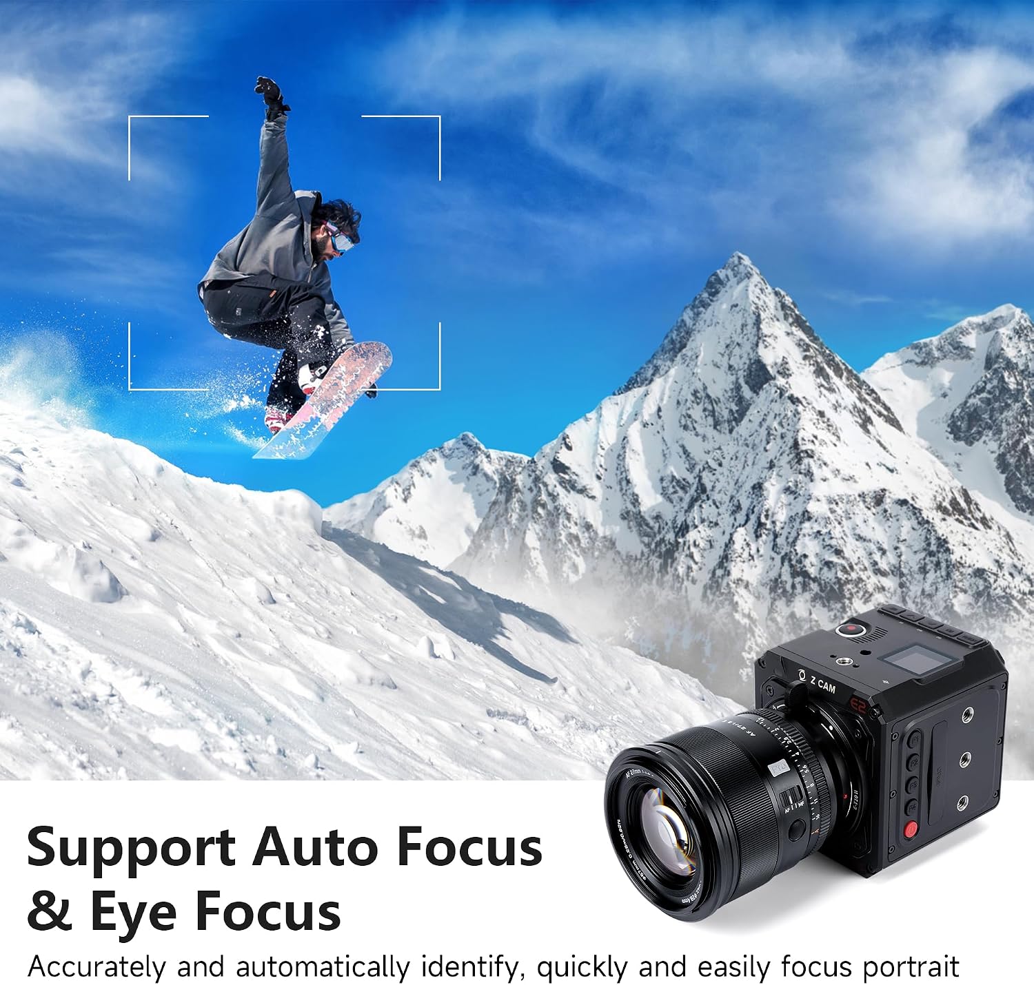 VILTROX E-T10 II Lens Mount Adapter Converter Compatible with Sony E Mount Lens to Z-CAM E2-M4 and E2-S6 Cinema Cameras