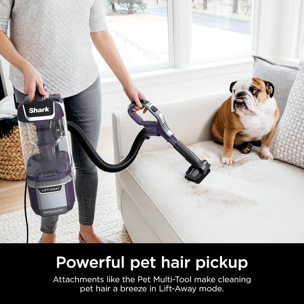 Shark LA701 Rotator Pet Lift-Away ADV Upright Vacuum with DuoClean PowerFins HairPro & Odor Neutralizer Technology, Purple (Renewed)