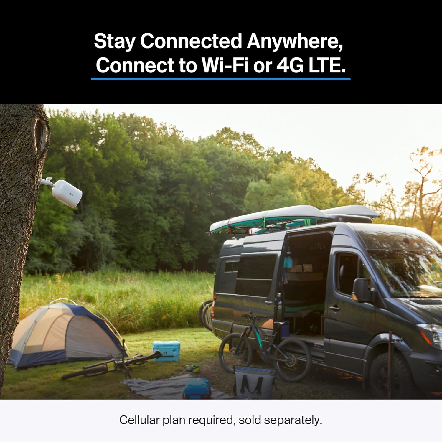 Arlo Go 2 1080p Cellular LTE Security Camera - Wireless Outdoor Camera, Removable Rechargeable Battery, Animal Detection, AI Event Captions, 2-Way Audio, SIM Card Sold Separately