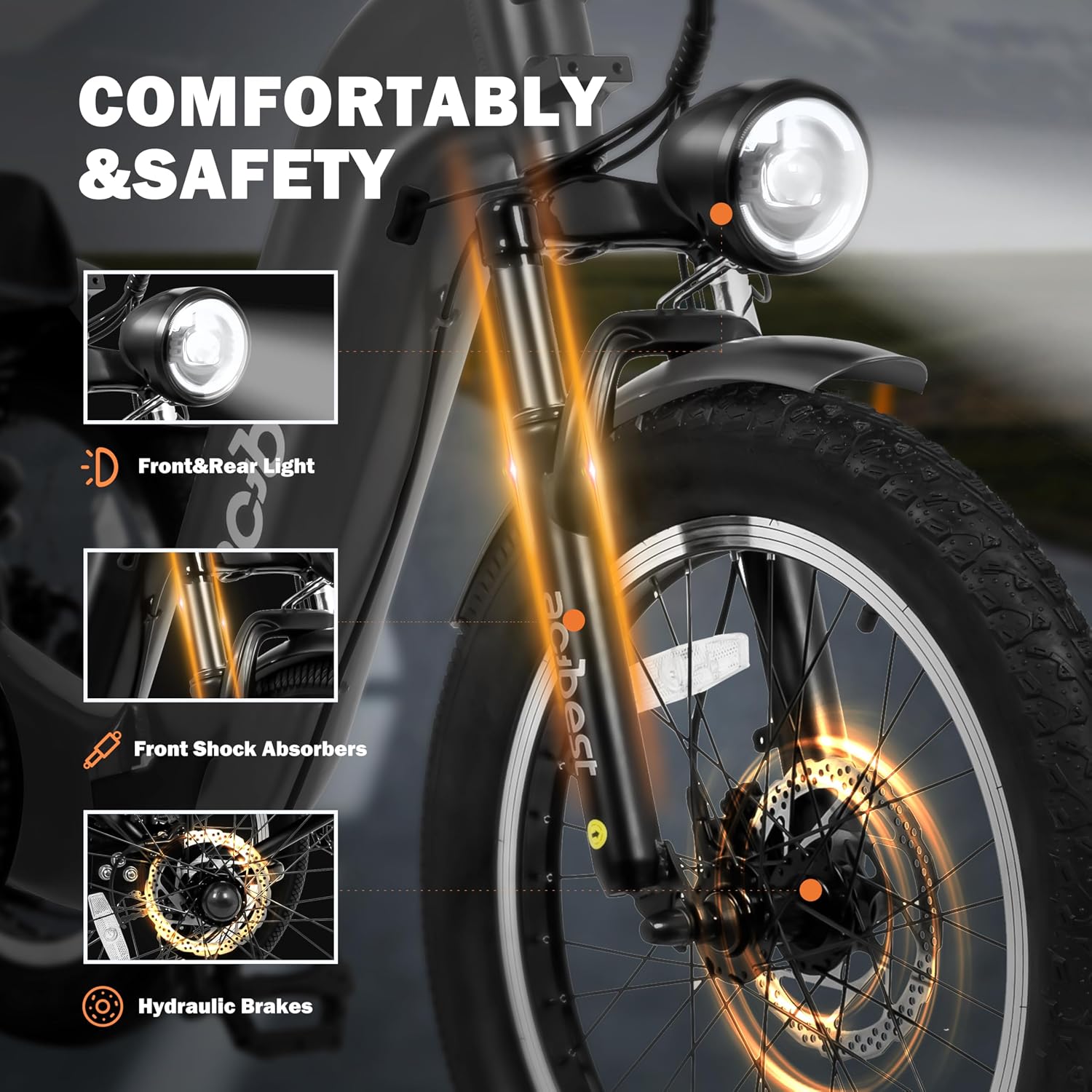 ACTBEST Triker Electric Bike, Peak 1200W Brushless Motor Folding Trike Ebike, 748.8Wh Removable Battery,Up to 70 Miles,Step-Thru 3 Wheel Electric Bicycle,20X3.0 Fat Tire Tricycle for Adults