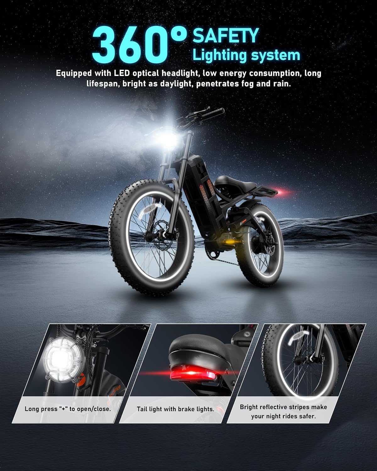 eAhora 2026 Romeo Pro 3/2 50-46Mph Electric Bike for Adults 5600W/4000W/2500W Dual Motor Ebike 60V/80Ah 52V/70Ah Long Range Fat Tire Full Suspension Electric Mountain Bicycle