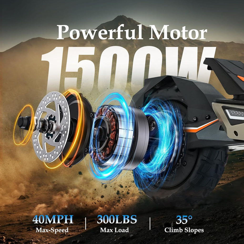 Electric Scooter for Adults, 5600W/1500W/1200W/800W Motor Fast Electric Scooter, 46/40/35 MPH Top Speed, 27Ah/20.8Ah/15.6Ah Battery, 10/11' Off Road Tire Foldable E-Scooter for Commuter Outdoor campus