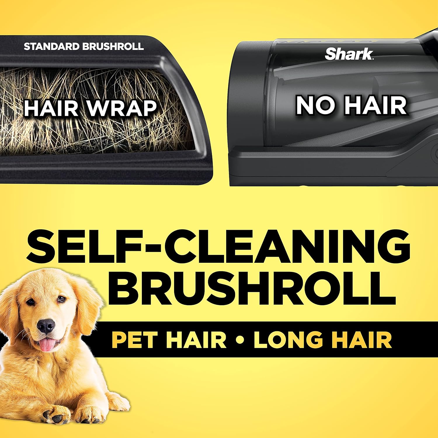 Shark HZ602 Ultralight Pet Pro Corded Stick Vacuum with PowerFins & Self-Cleaning Brushroll, Perfect for Pets, Converts to Hand Vacuum, Pet Power Brush, Crevice & Upholstery Tools, Comet Red
