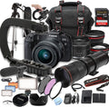 Canon EOS RP Camera Bundle with 24-50mm + 420-800mm Super Telephoto Lens +128GB Extreme Speed Card, U-Grip, Microphone, LED Video Light, Spare Battery, Filter Kit, More (Extreme Pro-Bundle) (Renewed)