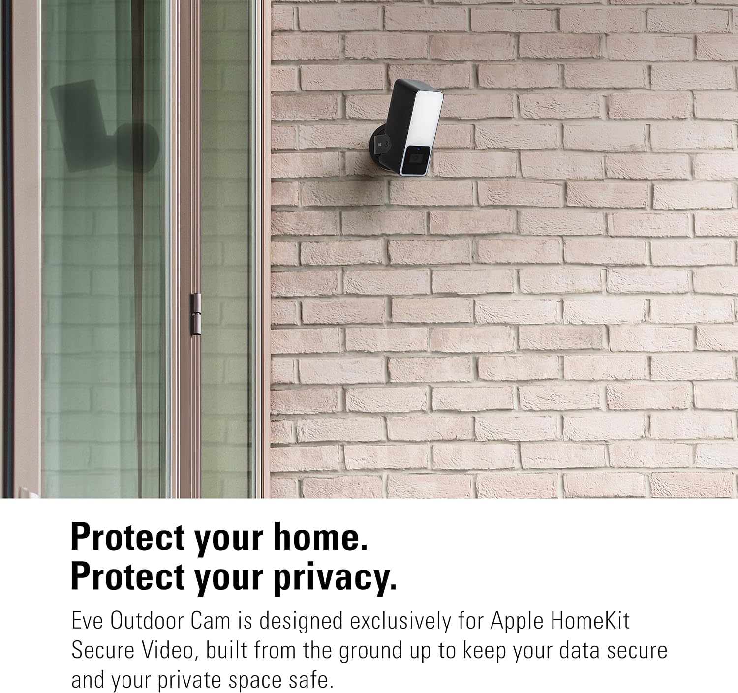 Eve Outdoor Cam 2-Pack Secure floodlight Camera, High Security & Privacy (HomeKit Secure Video), 1080p, Night Vision, Wi-Fi (2.4 GHz), Motion Sensor, 2-Way Communication, People/pet/Vehicle Detection