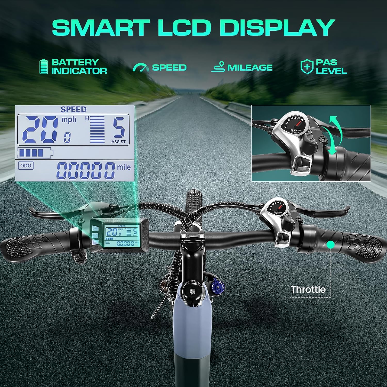 Wooken Electric Bike for Adults, 749W Peak Ebike, 26' x 2.1' Tire Step Through Electric Bike, City Cruiser Ebike with 48V 10.4/15Ah Removable Battery, 7 Speed, SGS Certified to UL2849