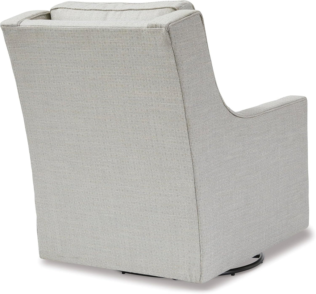 Signature Design by Ashley Kambria Contemporary Swivel Glider Nursery Accent Chair, Gray