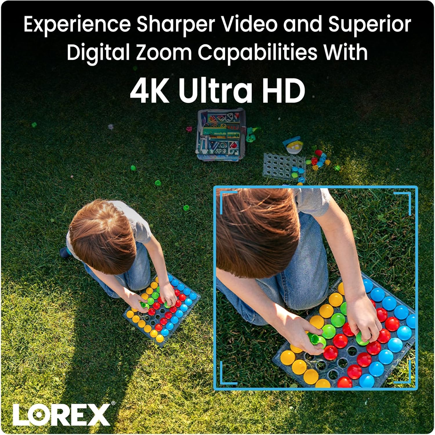 Lorex 4K IP Wired Add-On Dome Security Camera | Smart Motion Detection (Person/Vehicle) | Color Night Vision | Long Range IR | IP67 Weatherproof | Built-in Microphone | Black