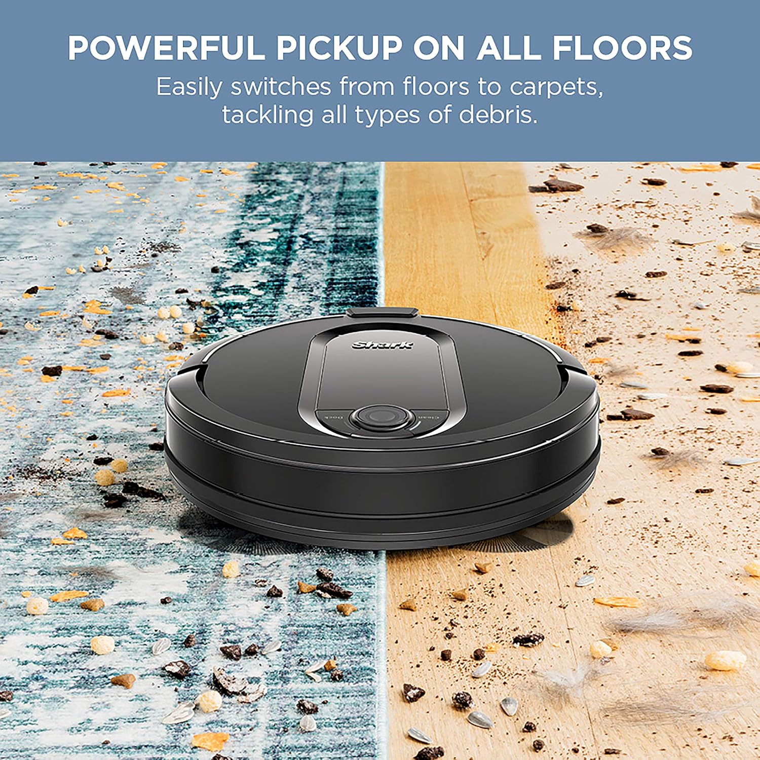 Shark IQ Robot Vacuum AV1002AE with XL Self-Empty Base, Self-Cleaning Brushroll, Advanced Navigation, Wi-Fi, Compatible with Alexa, 2nd Generation (Renewed)