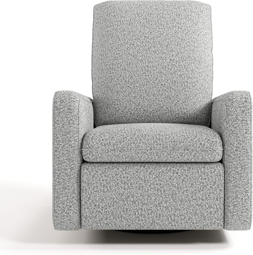 Graco Teddi Power Recliner Swivel Glider, Electronic Power Recline, Oeko-TEX 100 Certified, USB-A & USB-C Charger, Premium Cushioning & Comfort – (Salt & Pepper Boucle)