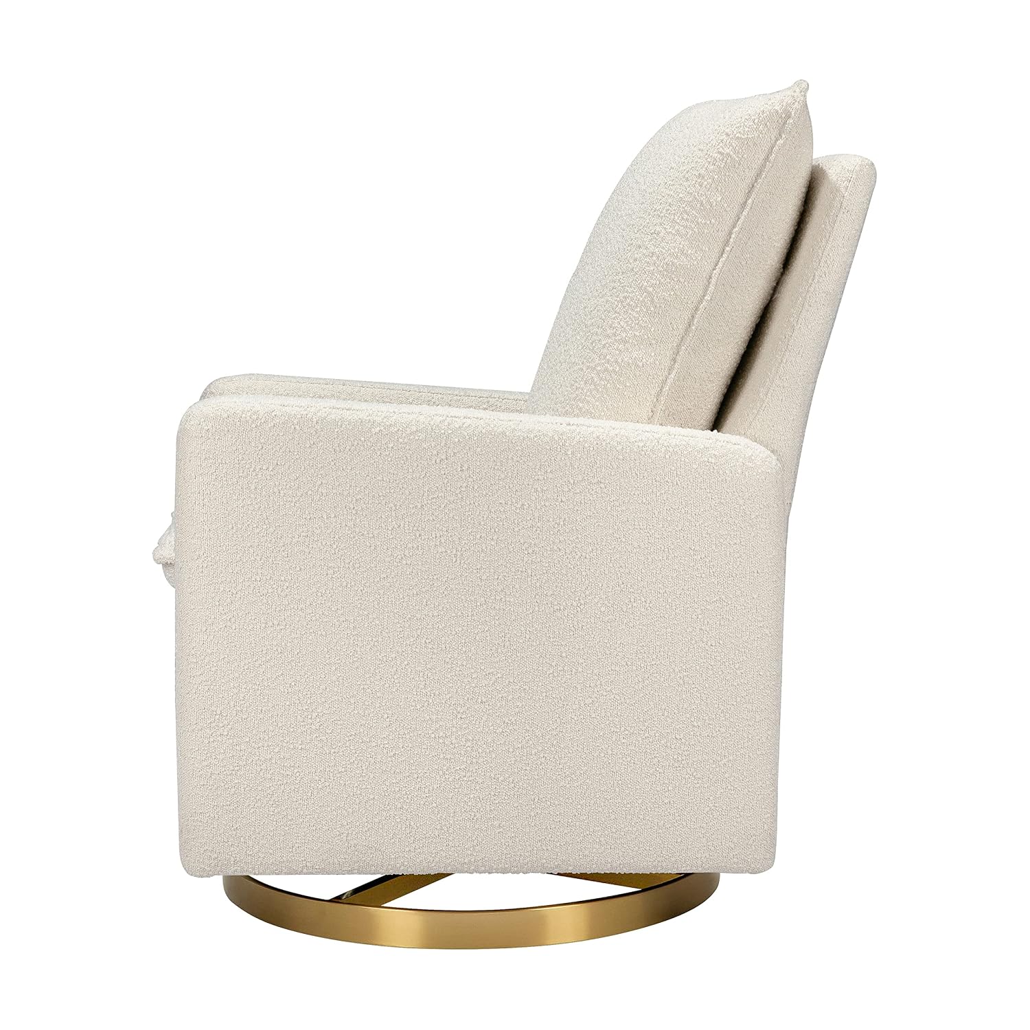 Babyletto Cali Pillowback Swivel Glide in Boucle, Greenguard Gold and CertiPUR-US Certified