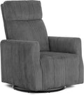 Dream On Me Oliver Swivel Glider with 360-Degree Swivel and Plush Corduroy Fabric, FSC Certified.
