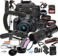 Canon EOS R6 Mark II with 24-50mm + 75-300mm + 420-800mm Super Telephoto Lens +128GB Extreme Speed, U-Grip, Microphone, LED Light, Spare Battery, Filter Kit, More (Extreme Pro-Bundle) (Renewed)