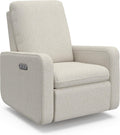 Graco Teddi Power Recliner Swivel Glider, Electronic Power Recline, Oeko-TEX 100 Certified, USB-A & USB-C Charger, Premium Cushioning & Comfort – (Dune Basketweave)