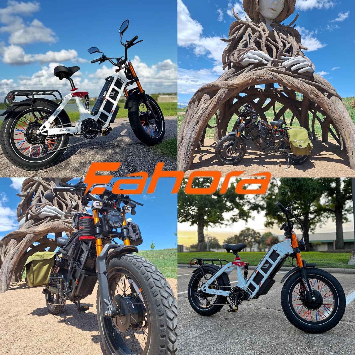 2026 eAhora Juliet Pro 2 Electric Bike for Adults, Peak 5400W Dual Motor, 43Mph, 60V 70Ah Battery for 220 Miles Range, 20' Fat Tires, APP, Commuting & Delivery