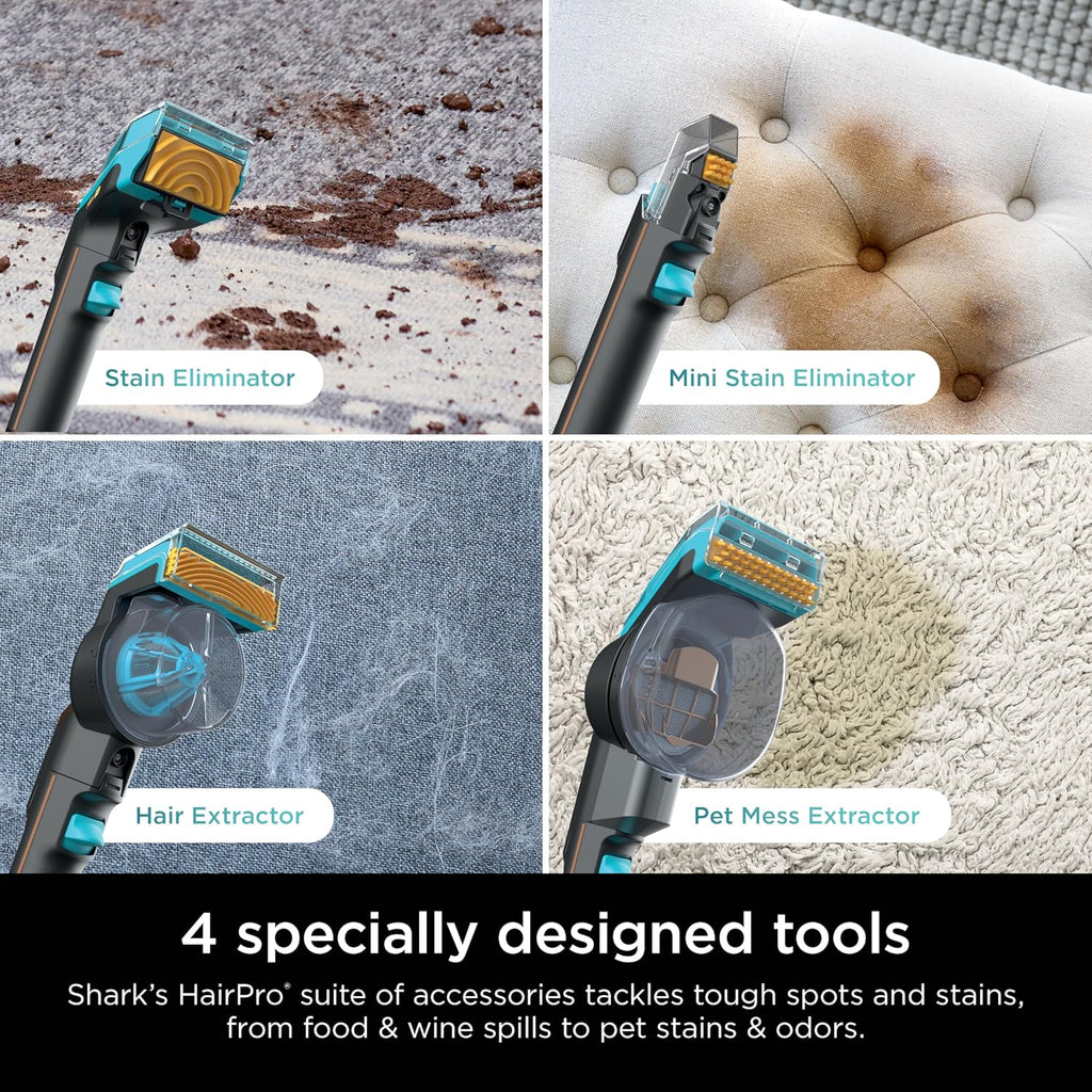 Shark StainStriker HairPro Portable Carpet, Upholstery & Area Rug Cleaner with Pet Mess & Hair Tools, Self-Cleaning, Perfect for Pets & Car Interiors, 4 Cleaning Tools & Pet Solution, Copper, PX251