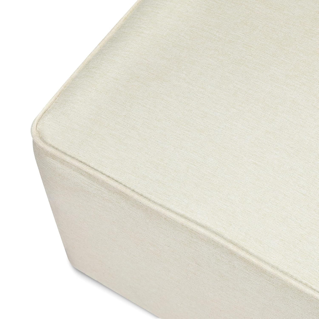Davinci Universal Gliding Ottoman in Vanilla, GREENGUARD Gold & CertiPUR-US Certified