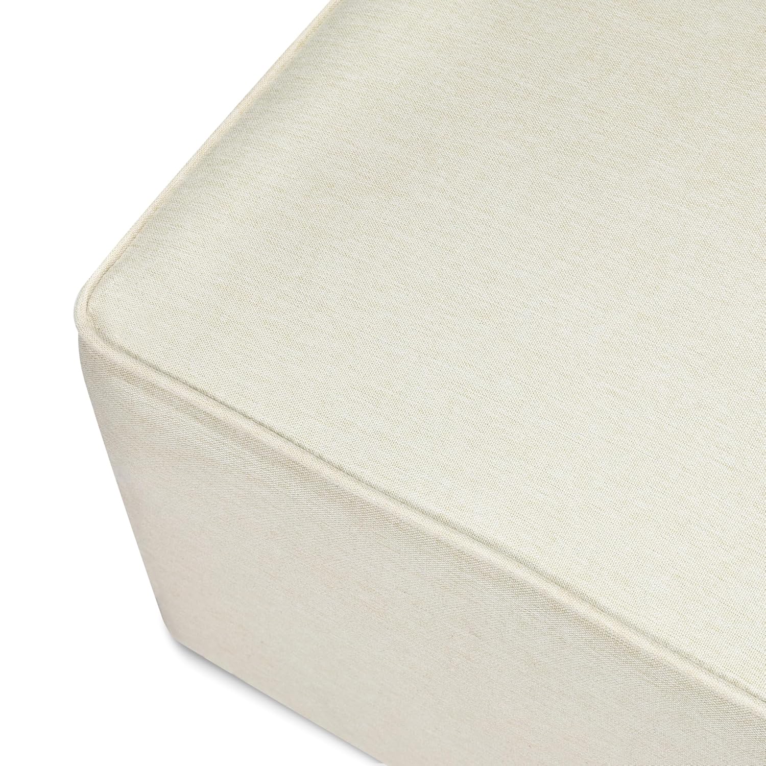 Davinci Universal Gliding Ottoman in Vanilla, GREENGUARD Gold & CertiPUR-US Certified