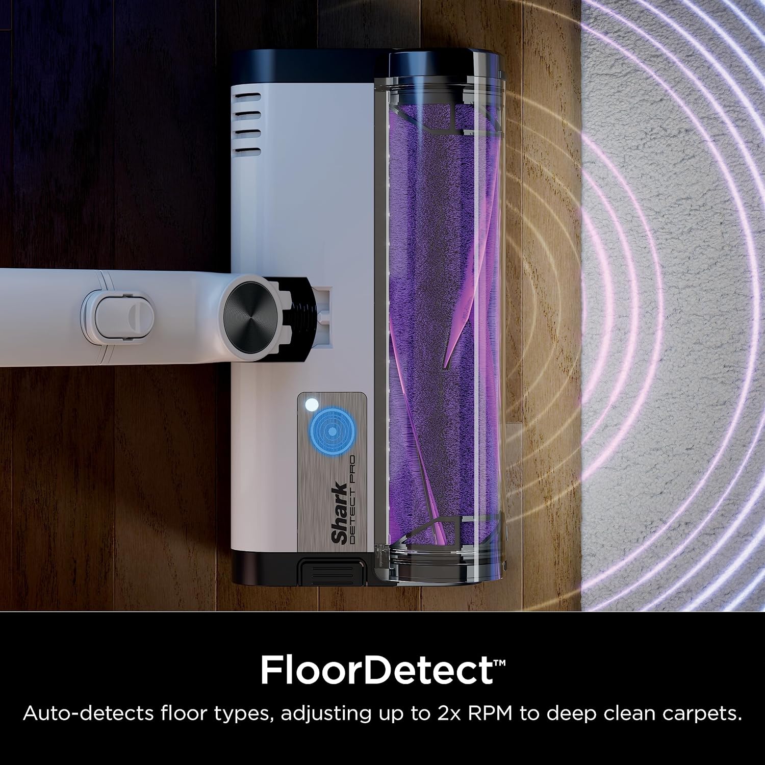 Shark IW3511 Detect Pro Auto-Empty System, Cordless Vacuum with HEPA, QuadClean Multi-Surface Brushroll, 60-Minute Runtime, Includes 8' Crevice Tool & Pet Multi-Tool, White/Beats Brass (Renewed)