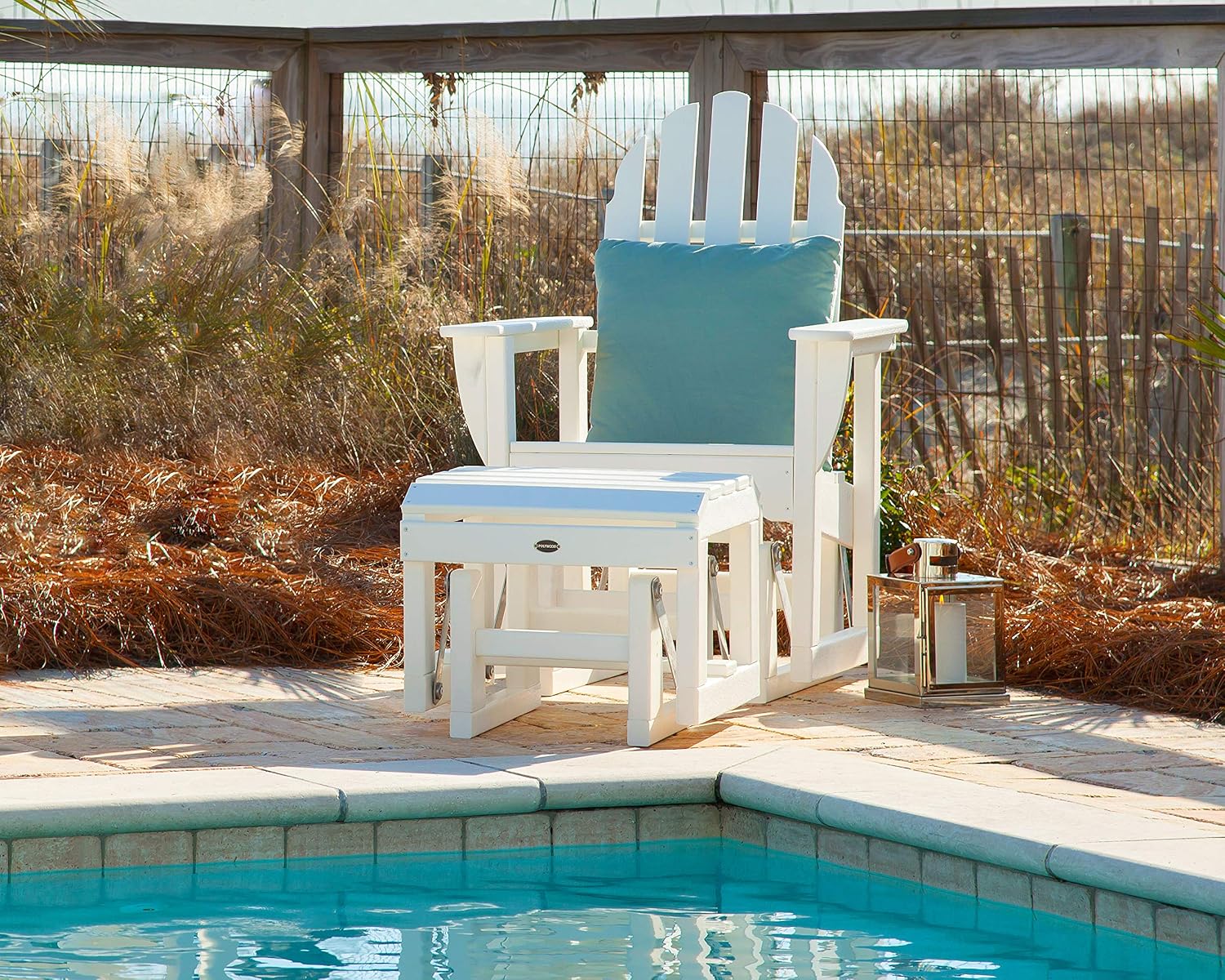 POLYWOOD® Classic Adirondack Glider, Mahogany