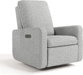 Graco Teddi Power Recliner Swivel Glider, Electronic Power Recline, Oeko-TEX 100 Certified, USB-A & USB-C Charger, Premium Cushioning & Comfort – (Salt & Pepper Boucle)