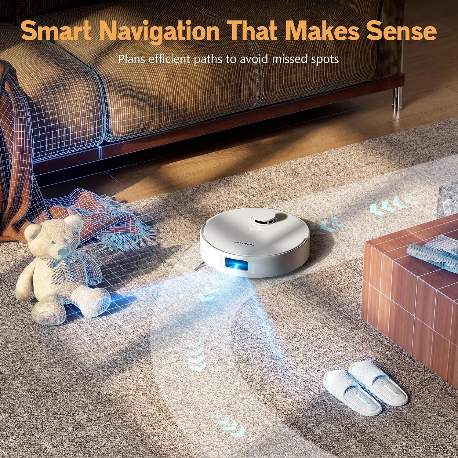 K90L Robot Vacuum and Mop Combo for Pet Hair, Dual Spinning Mops with Self-Cleaning and Warm Air Drying, LiDAR Navigation with No-Go Zones, App & Alexa Control, for Carpet and Hard Floors