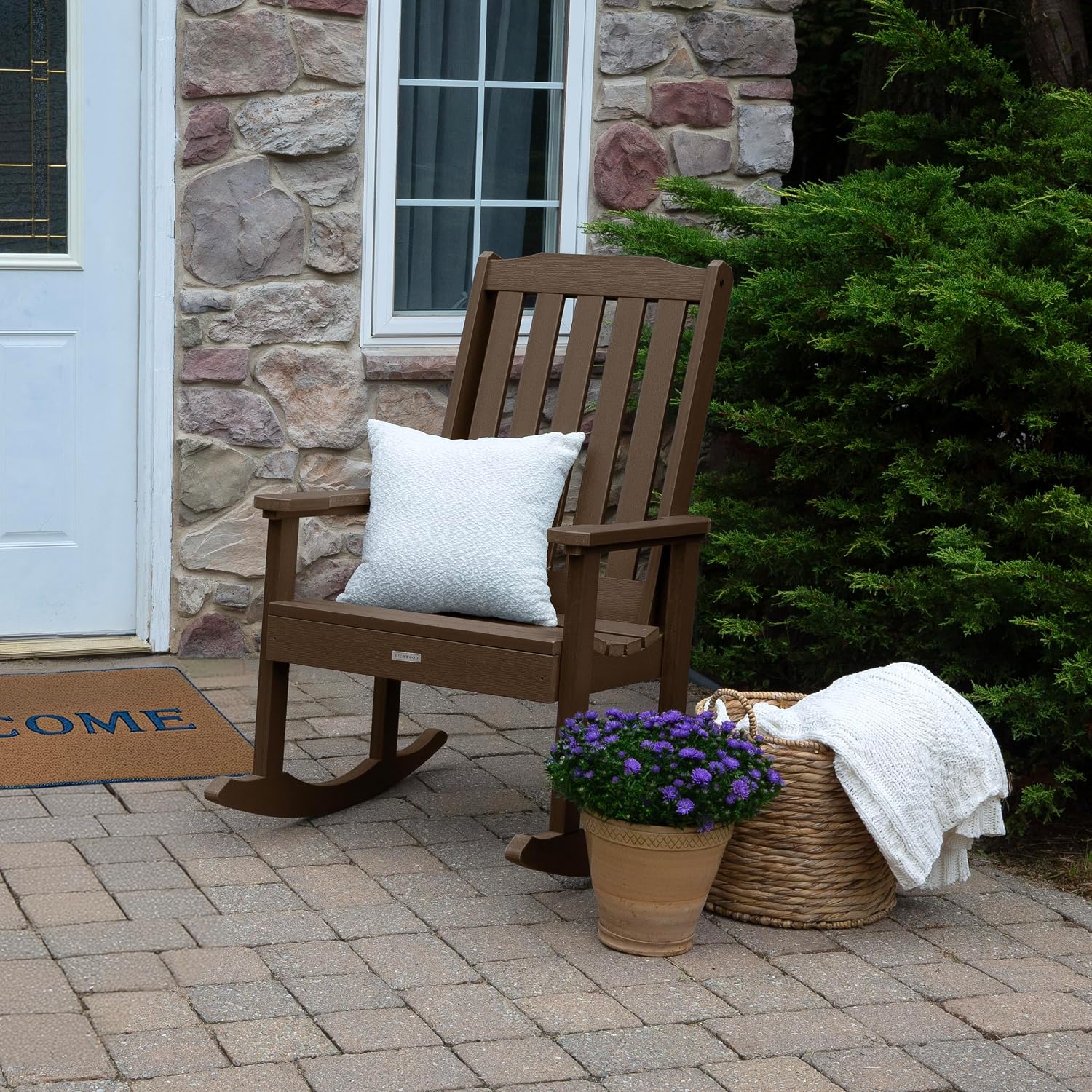 highwood Lehigh Rocking Chair, Weathered Acorn