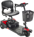 Drive Medical Spitfire Scout 3 Compact Travel Scooter, 3-wheel, Red/Blue
