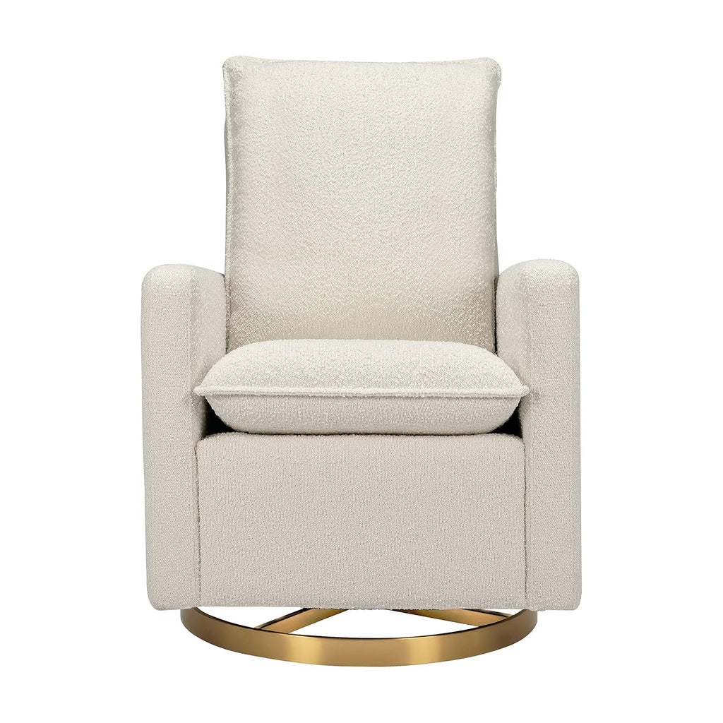 Babyletto Cali Pillowback Swivel Glide in Boucle, Greenguard Gold and CertiPUR-US Certified
