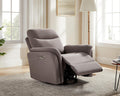 VANOMi Power Recliner Chair Swivel Glider, Electric Rocking Recliner Chairs with USB and Type-C Ports, Nursery Chair Recliner for Living Room, Bedroom, Apartment（Light Brown）