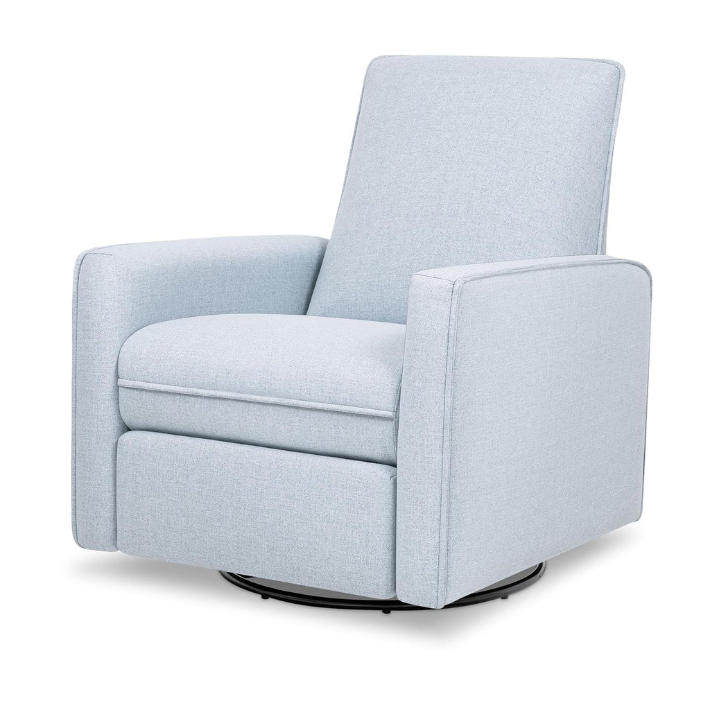Davinci Penny Recliner and Swivel Glider in Performance Chambray Eco-Twill, GREENGUARD Gold and CertiPUR-US® Certified, Eco-Performance Fabric, Water Repellent & Stain Resistant