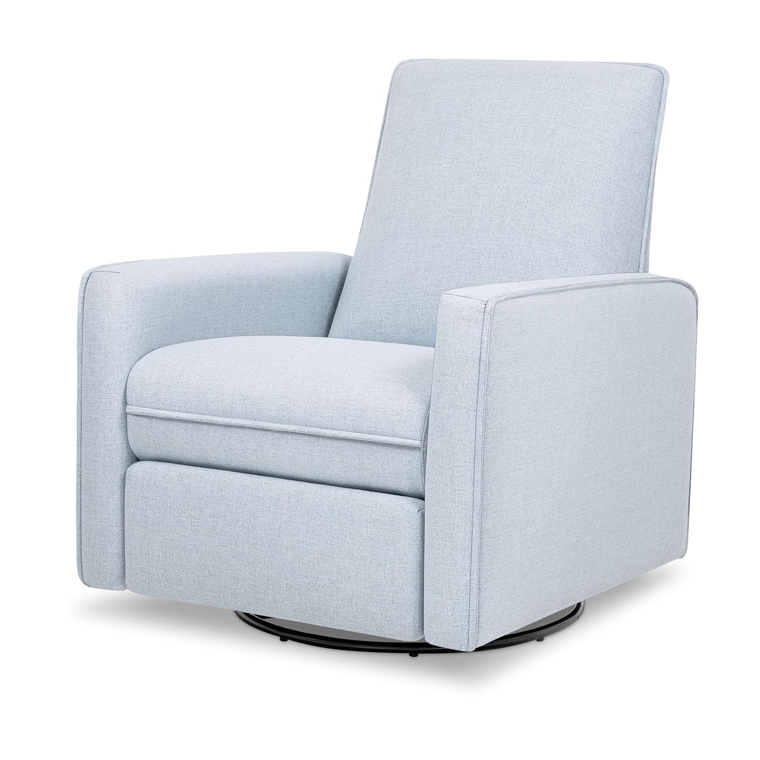 Davinci Penny Recliner and Swivel Glider in Performance Chambray Eco-Twill, GREENGUARD Gold and CertiPUR-US® Certified, Eco-Performance Fabric, Water Repellent & Stain Resistant