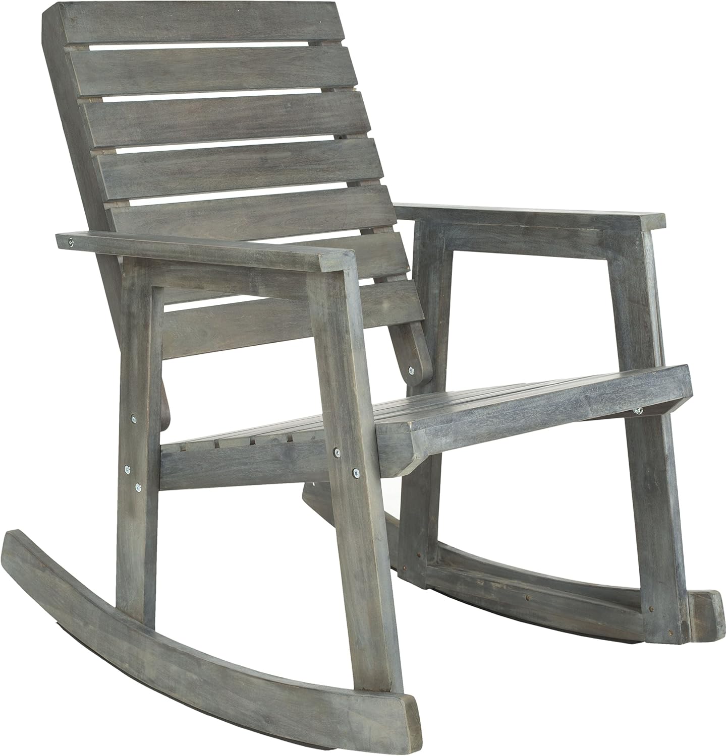 SAFAVIEH Outdoor Collection Alexei Ash Grey Rocking Chair