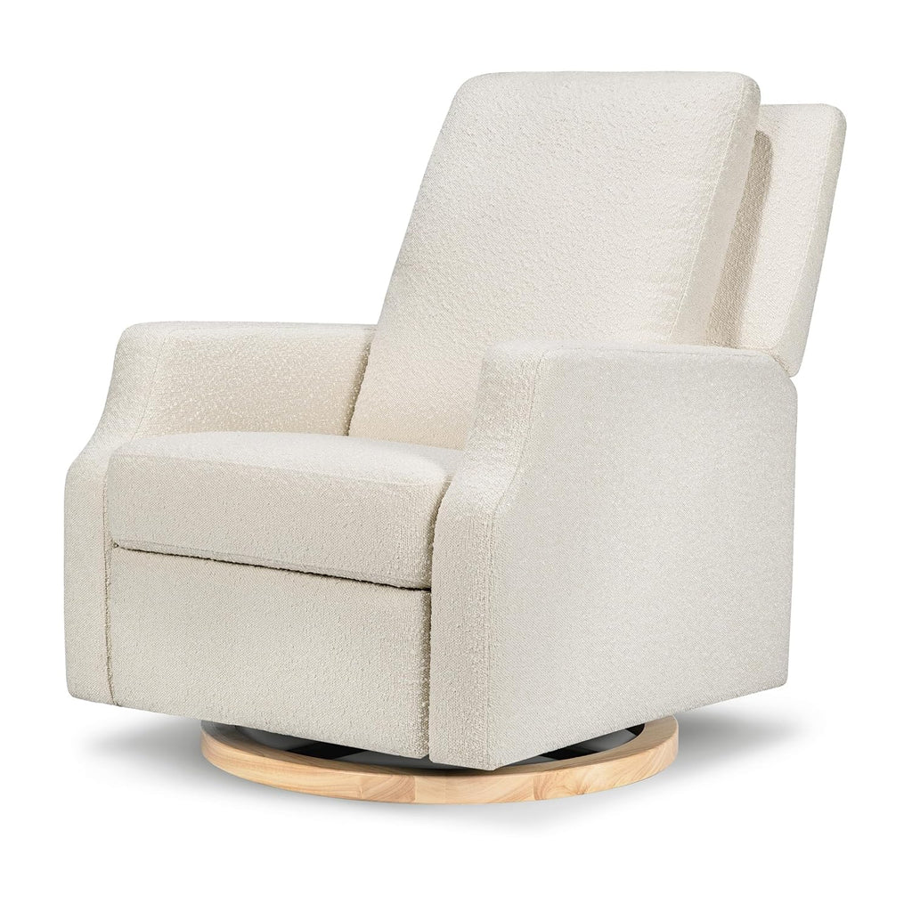 Namesake Crewe Glider Recliner Nursery Chair - GREENGUARD Gold & Certi-PUR US Certified Rocker Recliner - Glider Rocking Chair for Nursery & Living Room - Manual, 360° Swivel, Ivory