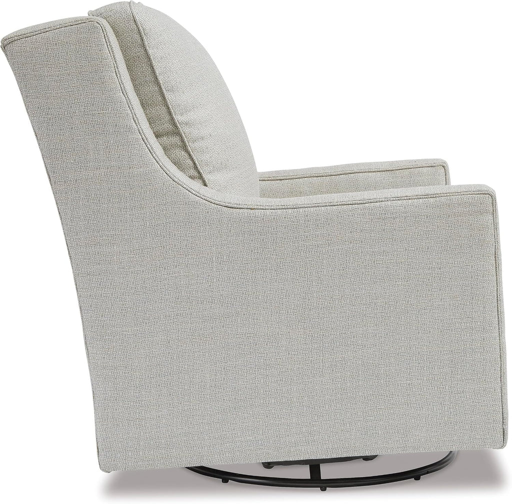 Signature Design by Ashley Kambria Contemporary Swivel Glider Nursery Accent Chair, Gray