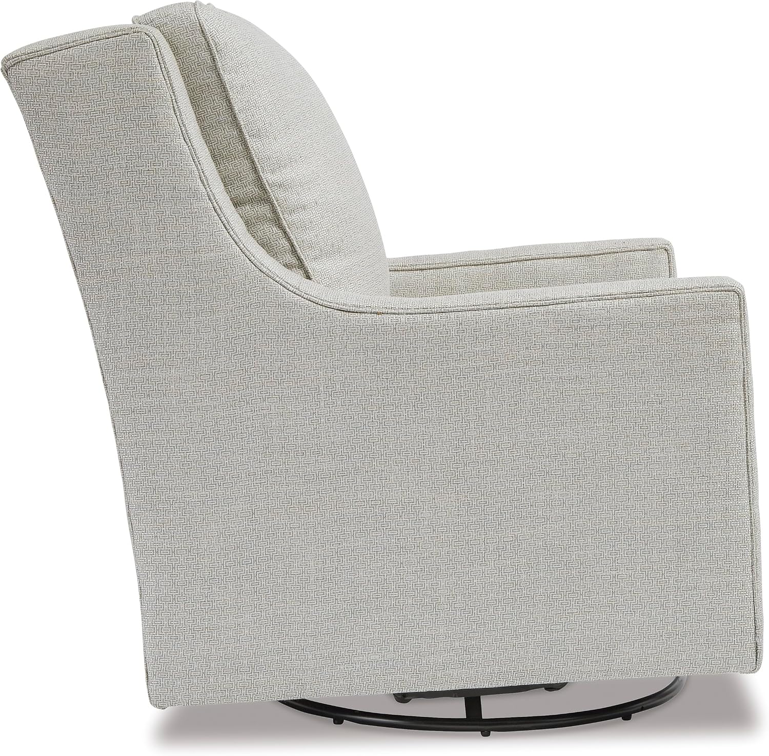 Signature Design by Ashley Kambria Contemporary Swivel Glider Nursery Accent Chair, Gray